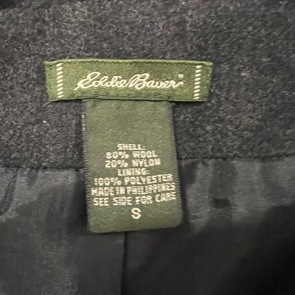 Eddie Bauer Women's Wool Coat in Grey Size Small - Picture 4 of 11